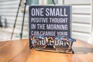 Motivational Inscription About Positive Thinking